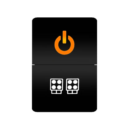 Car Push Switch Dual ON OFF Button Led Bar Roof Lights Fog Spot Driving Lights Button For Toyota 4Runner Hilux RAV4 Prado Camry Tuck's Performance