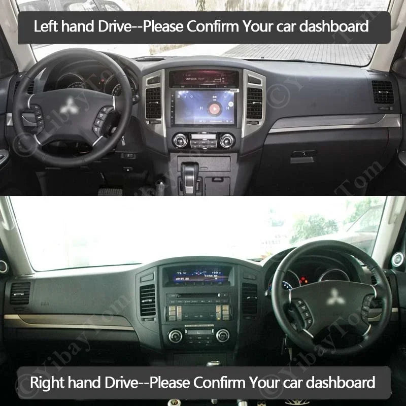 Pajero dash mat black edge