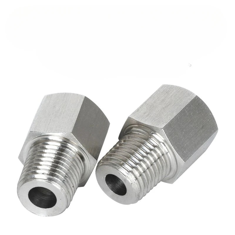 1/8" 1/4" 3/8" 1/2" BSP NPT Female To Male Hex Reducer Bushing 304 Stainless Adapter Fitting High Pressure for Pressure Gauge Tuck's Performance