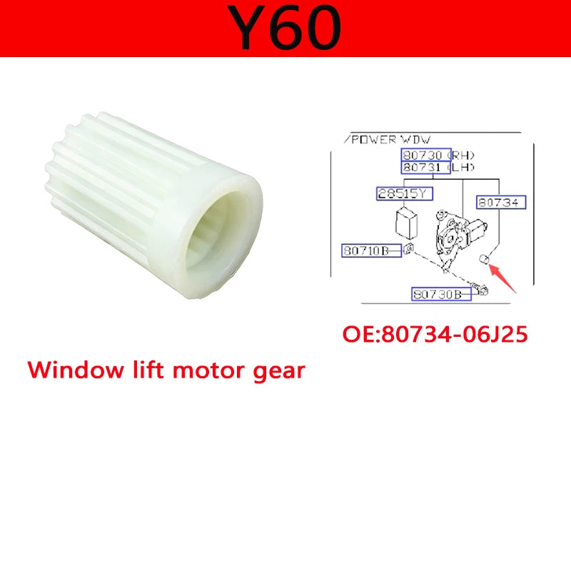 Nissan Patrol GQ power window motor gear