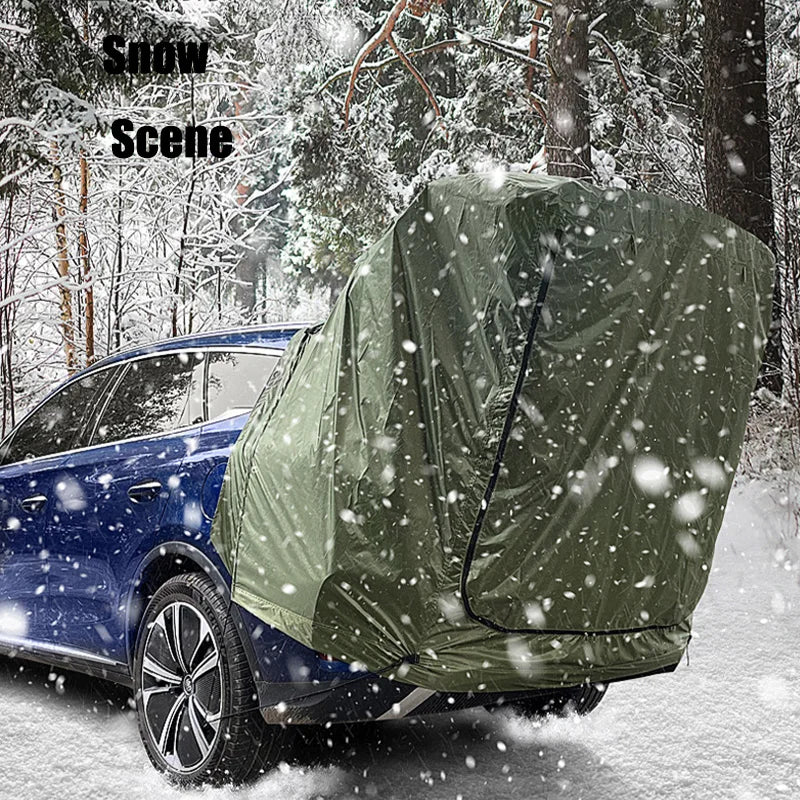 Outdoor Car Rear Tent Camping Picnic Car Rear Tent with Canopy Car Rear Extension Tent Sunshine-Proof Rain-Proof Car Rear Tent Tuck's Performance