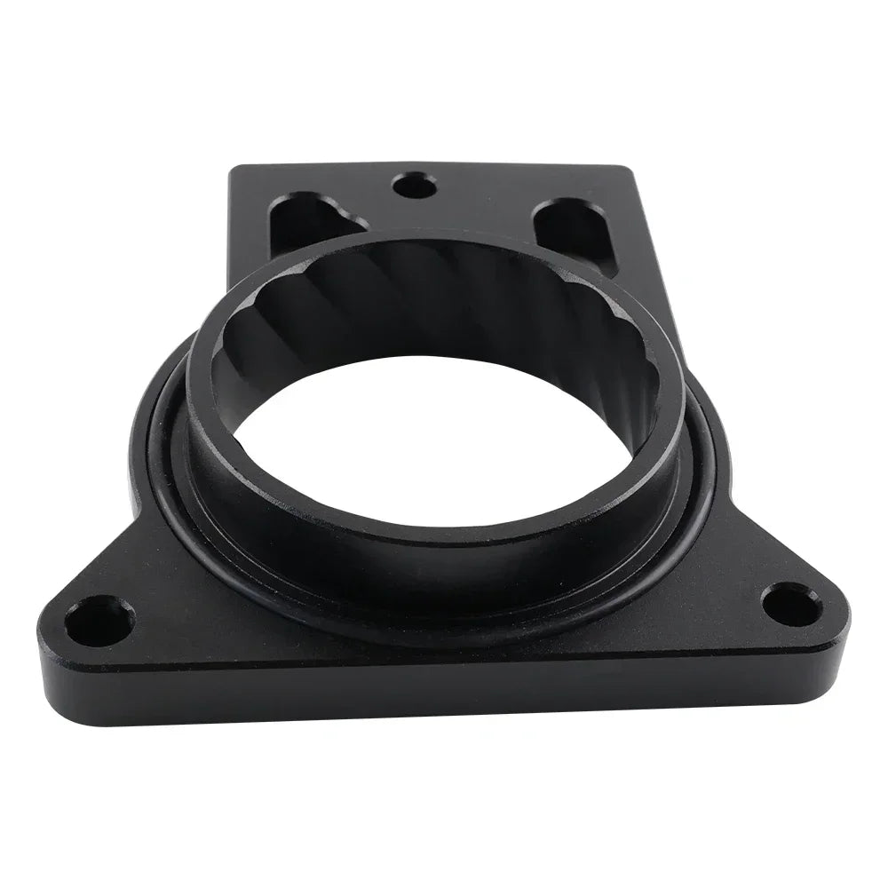 Black Silver Throttle Body Spacer For Cadillac Escalade Chevrolet Avalanche Silverado SSR GMC Sierra Hummer Air Intake System Tuck's Performance