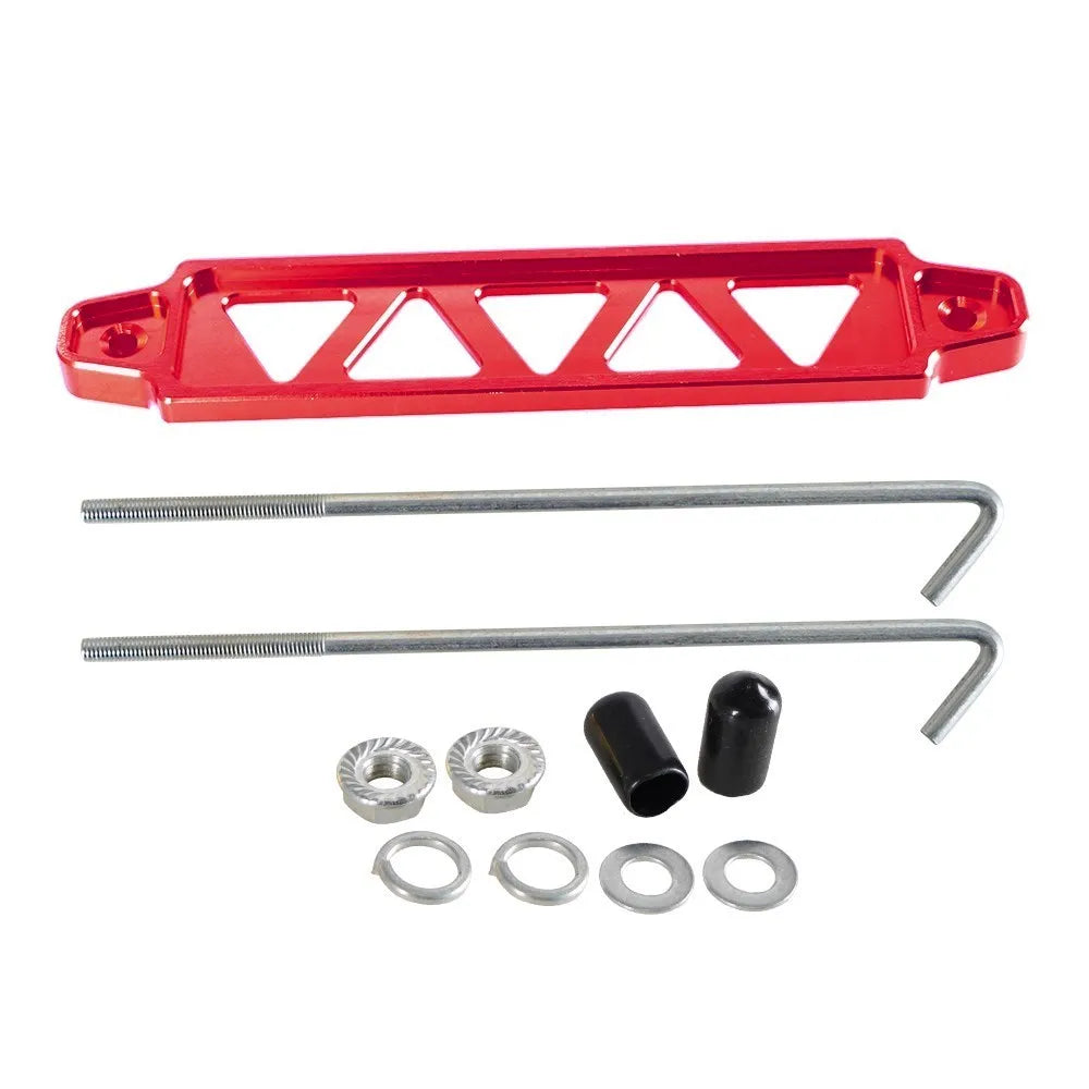 Universal Aluminum Auto Battery Tie Down Mount Holder Bracket Brace Bar For Honda Civic EK EG Group 21 22R 26R 27H 140R Tuck's Performance