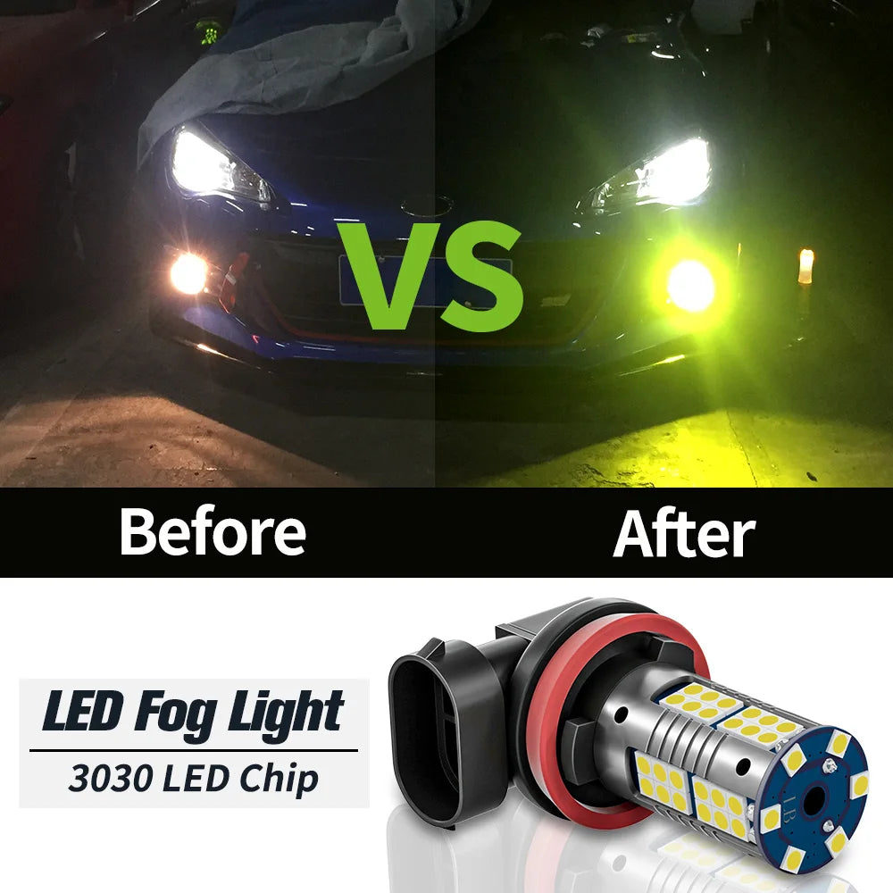 2pcs For Mitsubishi L200 LED Fog Light 2015 2016 2017 Accessories Tuck's Performance