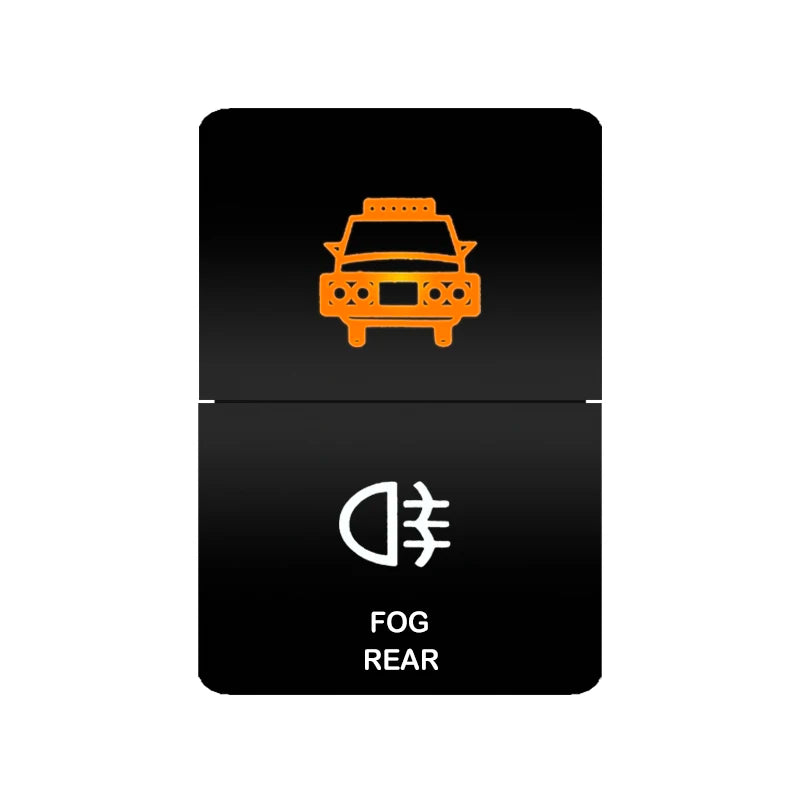 Car Push Switch Dual ON OFF Button Led Bar Roof Lights Fog Spot Driving Lights Button For Toyota 4Runner Hilux RAV4 Prado Camry Tuck's Performance