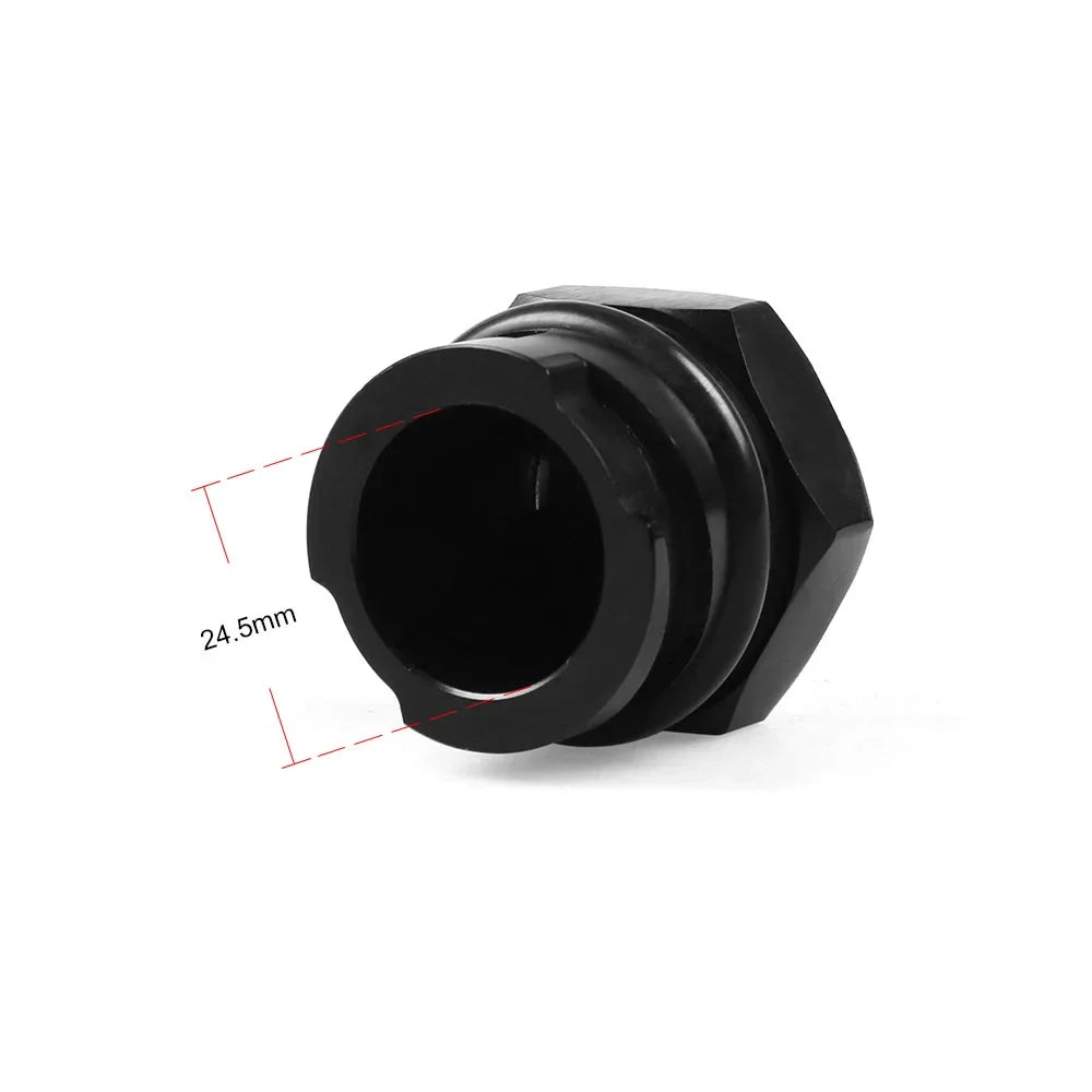 Billet Black Aluminum Valve Cover Oil Cap W/-10 AN Fitting for LS LSX LS1 LS2 LS3 LS6 LS7 Tuck's Performance