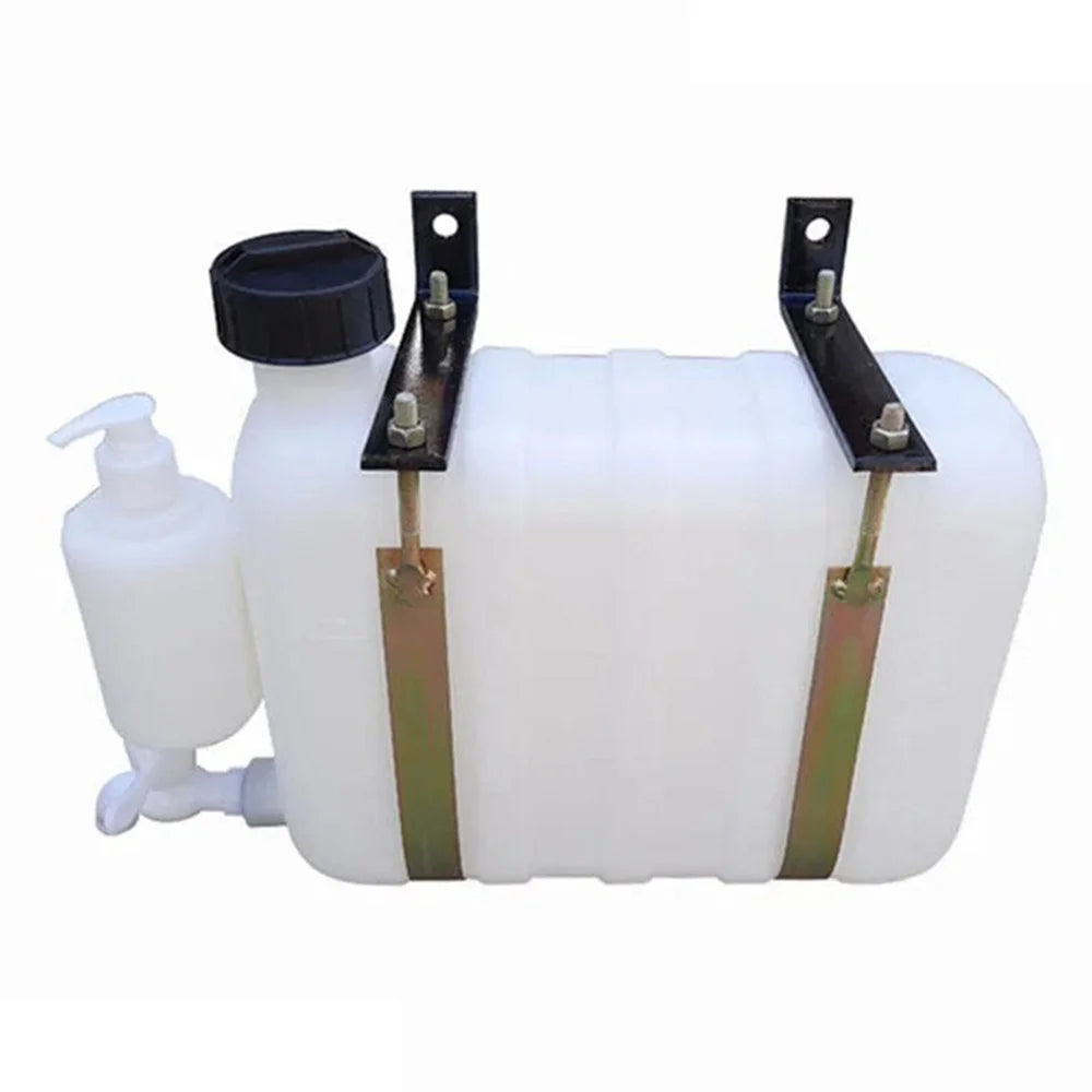 9L fresh water tank with tap and soap dispenser - with mounting brackets