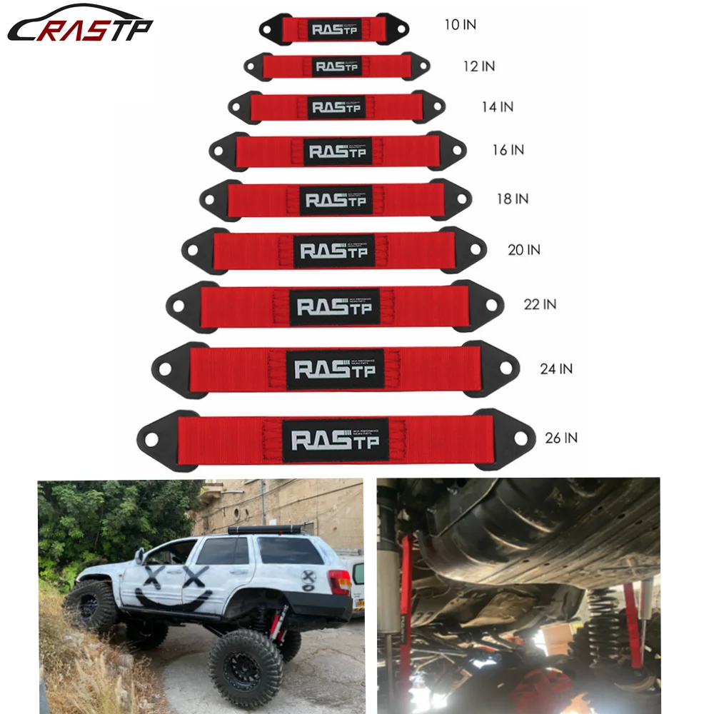 Woven suspension limit straps for off-road use