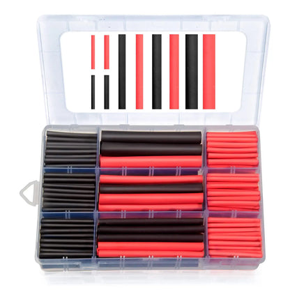 270 PCS Heat Shrink Tubing Kit - 3:1 Ratio Adhesive Lined, Marine Grade Shrink Wrap - Automotive Industrial Heat-Shrink Tubing Tuck's Performance
