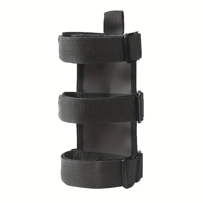 Black adjustable roll bar fire extinguisher holder
