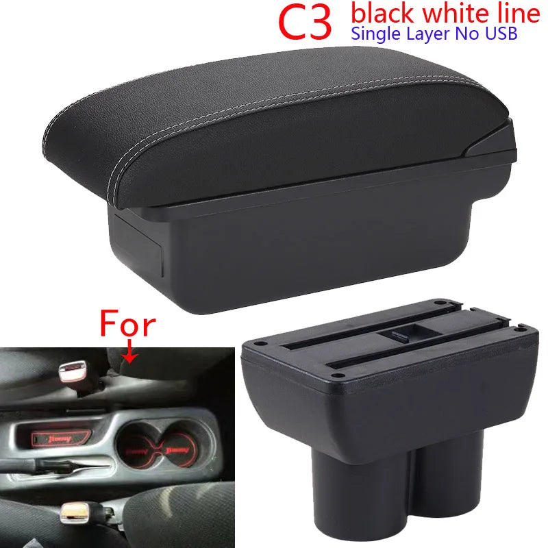For Suzuki Jimny Armrest Box Suzuki Jimny JB23 JB43 Car Armrest 1999-2017 Retrofit parts Arm Storage Box Car Accessorie Tuck's Performance
