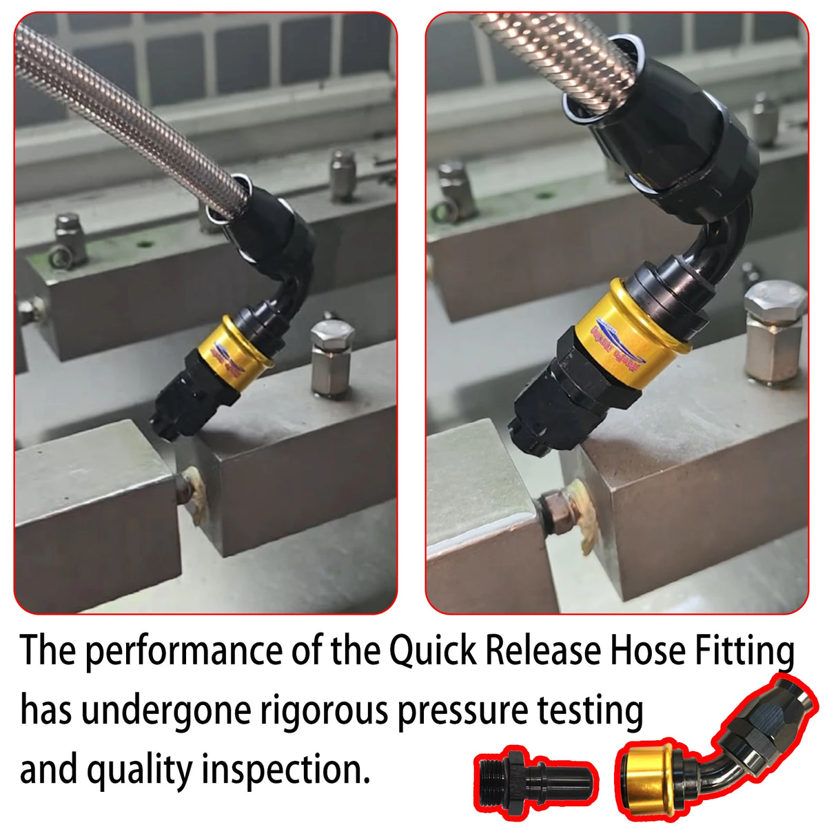PTFE Quick Release AN Fittings -AN6-AN8-AN10-AN12-AN16 Swivel Fuel Hose End ORB Adapter For PTFE Hose Straight/45/90Degree Tuck's Performance