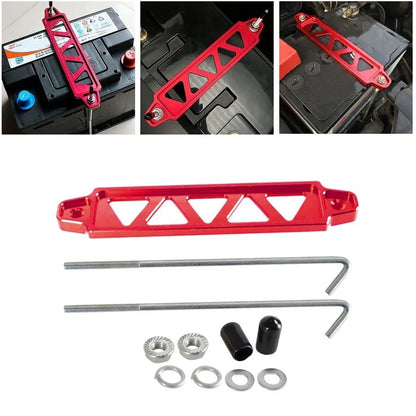 Universal Aluminum Auto Battery Tie Down Mount Holder Bracket Brace Bar For Honda Civic EK EG Group 21 22R 26R 27H 140R Tuck's Performance