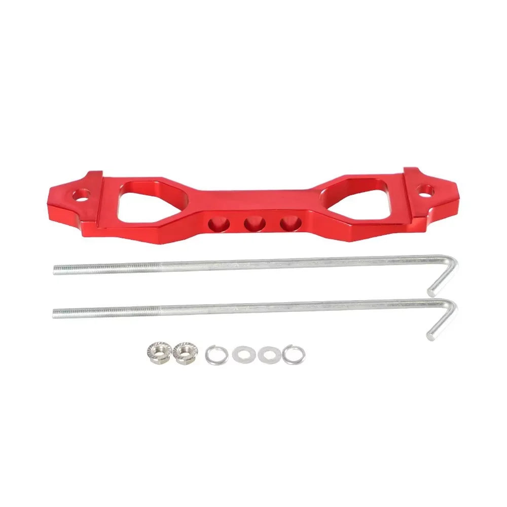 14CM/19CM Battery Hold Down Set, Car Racing Battery Tie Down Bracket Holder Lock Mount with J Bolts Tuck's Performance