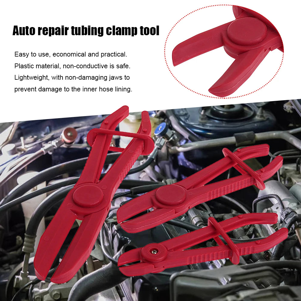 3Pcs/Set Hose Tube Clamp Pliers Tool Brake Fuel Water Line Clamp Pliers for Car Repair Hose Clamp Removal Hand Tool Tuck's Performance