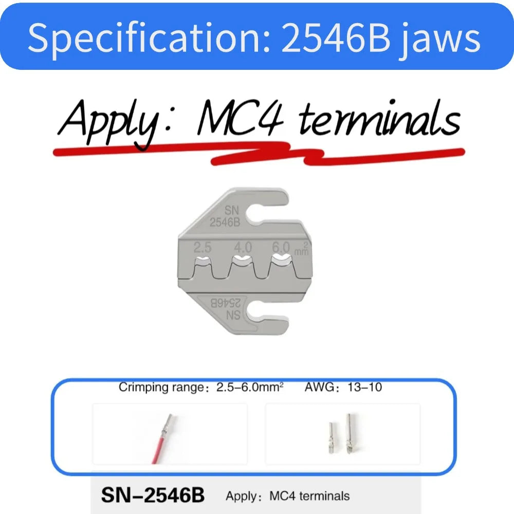 SN-58B Ratchet Crimping Pliers Kit with 5 Jaws - product image 9