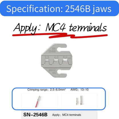 SN-58B Ratchet Crimping Pliers Kit with 5 Jaws - product image 9
