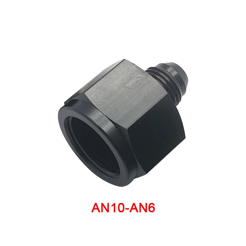 Jiax Black Aluminum AN4 AN8 AN6 1/8NPT Female to AN 3 AN6 AN8 AN10 Male Flare Adapter Fitting Reducer Tuck's Performance