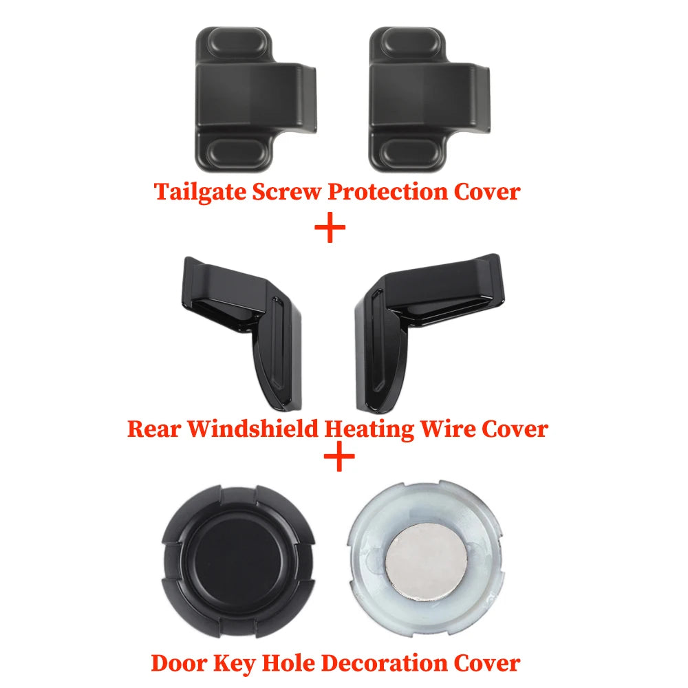 Car Tailgate Screw Protection Cover Rear Windshield Heating Wire Cover for Suzuki Jimny JB64 JB74 2019-2025 Interior Accessories Tuck's Performance