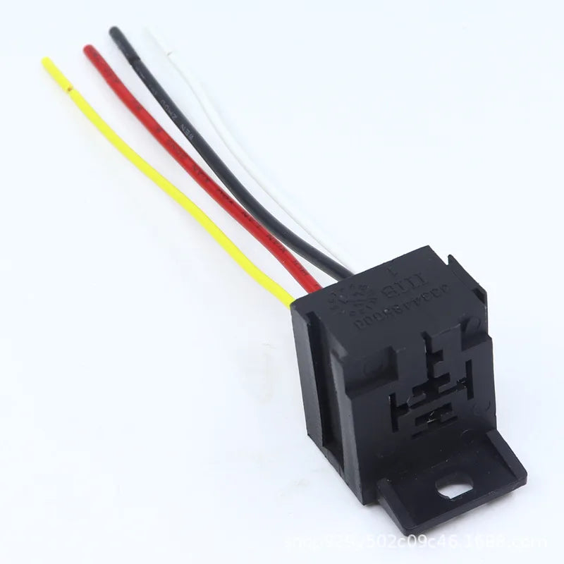 40A 80A 4 5 Pin Automotive Relay Socket Harness Connector  Relay Base Seat for 12V 24V 4Pin 5Pin Auto Relay Tuck's Performance