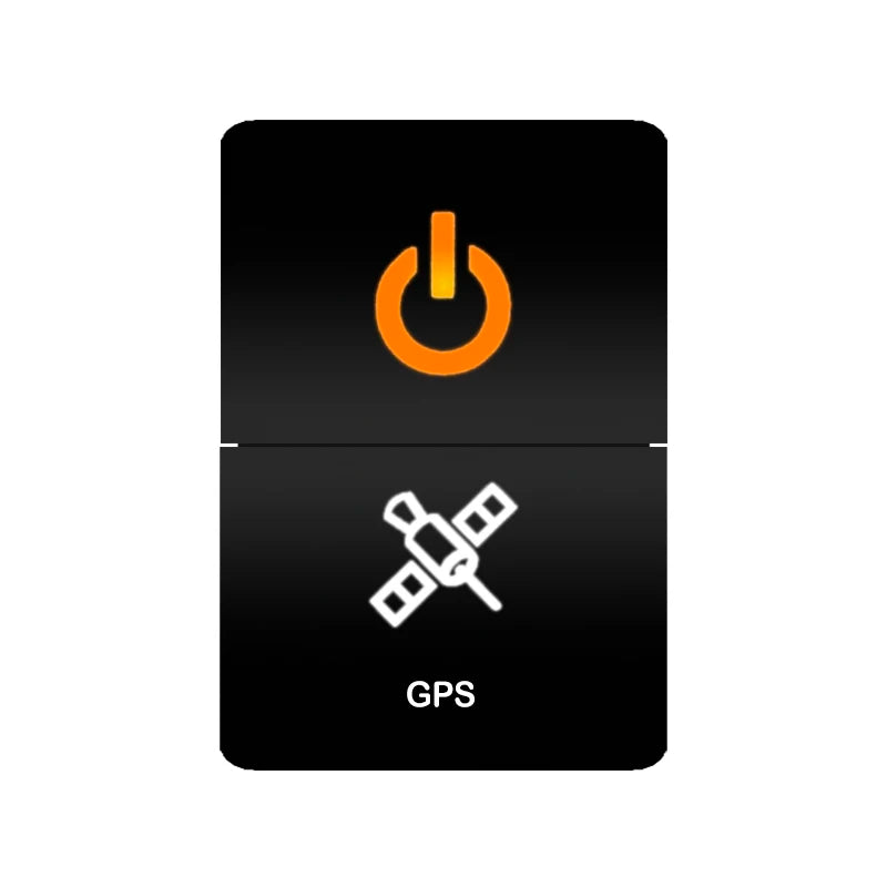Dual push switch power and GPS
