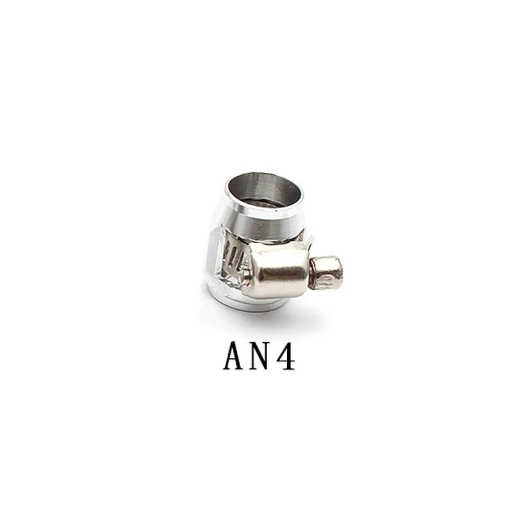 Fuel Line Hose Finisher AN4/AN6/AN8/AN10/AN12 Clamp Finisher Aluminum Car Modification Accessories Tuck's Performance