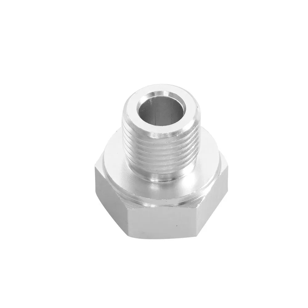 LS Engine Swap Male M16x1.5 or  M12x1.5 Female 1/8 NPT Aluminum Oil Pressure Sensor Adapter Connector With Gasket Silver Tuck's Performance