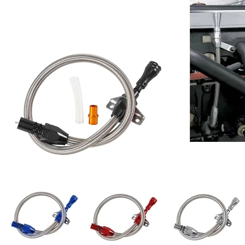 530 MM Flexible Stainless Transmission Dipstick For GM Chevy TH-400 TH-350 Turbo SBC BBC 350 400 Tuck's Performance