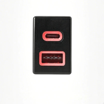12V/24V For Isuzu Suzuto 18-22 D-MAX old model Car Charger Dual USB TYPE-C PD Interface Socket Phone Charge Adapt Cable Tuck's Performance