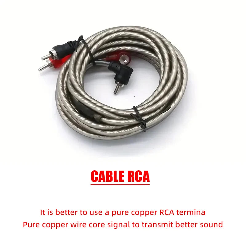 8GA Car Amplifier Wiring Kit with RCA Lead and 60A Fuse - product image 10