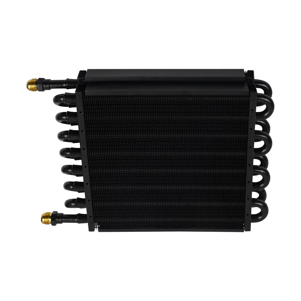 2 Row 4 Row 6 Row 8 Row 10Row 16Row Universal Remote Transmission Oil Cooler Auto-Manual Radiator Converter Aluminum Kit Tuck's Performance