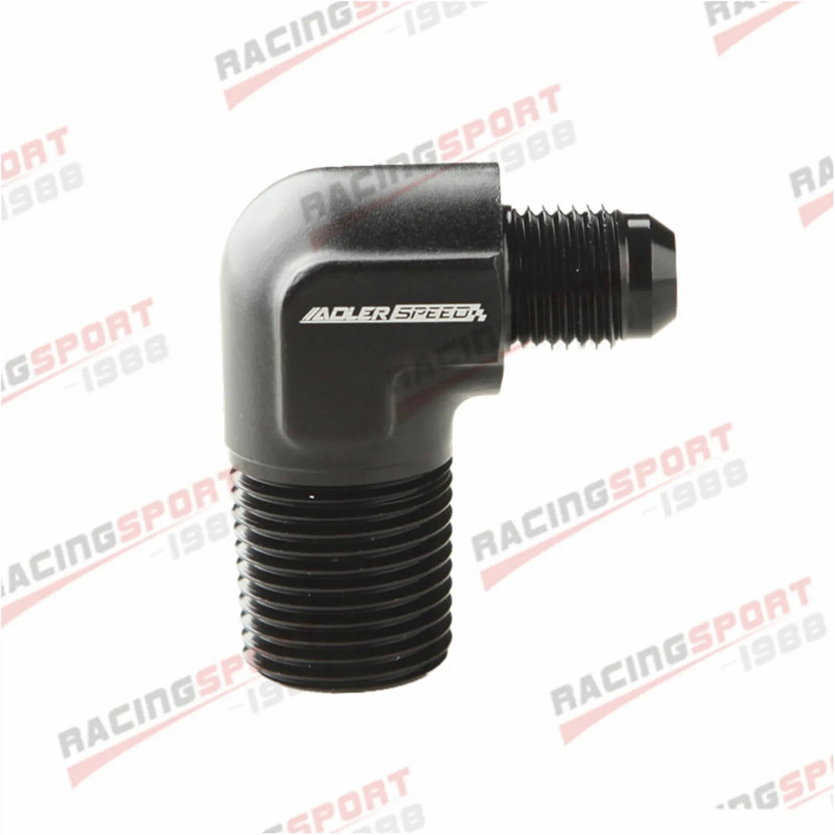 AN3 AN4 AN6 AN8 AN10 AN12 Male Flare To 1/8" 1/4" 3/8" NPT Adapter 90 Degree Tube Hose Fitting Tuck's Performance