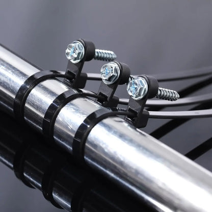 100-500pc Nylon Cable Ties with Screw Mounting Hole Fixed Cables Zip Tie Wire Fastening Straps Reusable Self-locking Cable Ties Tuck's Performance