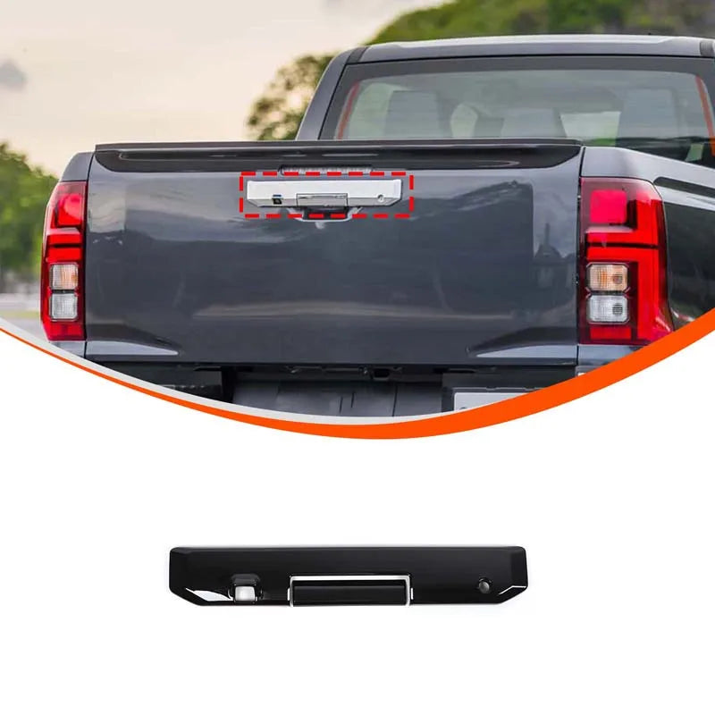 For Mitsubishi Triton L200 2024-2026 ABS Car Rear Tailgate Handle Frame Cover Trim Decoration Sticker Auto External Accessories Tuck's Performance