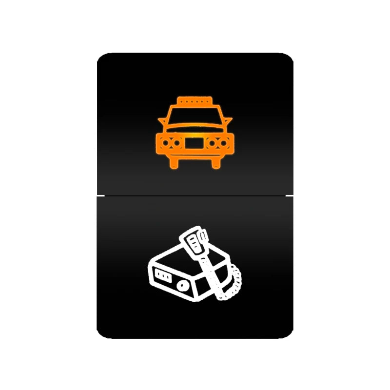 Car Push Switch Dual ON OFF Button Led Bar Roof Lights Fog Spot Driving Lights Button For Toyota 4Runner Hilux RAV4 Prado Camry Tuck's Performance