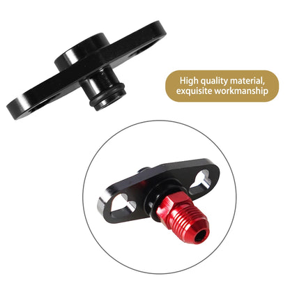 Car Fuel Rail Pressure Regulator Adapter Kit Set Fuel Rail Adapter Replacement Accessories For Toyota Nissan Aluminium Alloy Tuck's Performance