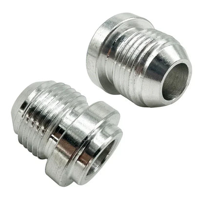 2X 3AN 4AN 6AN 8AN 10AN 12AN 16AN 20AN Male Weld On Fitting Adapter Weld Bung Aluminum Hose Straight Thread Connector Silver Tuck's Performance