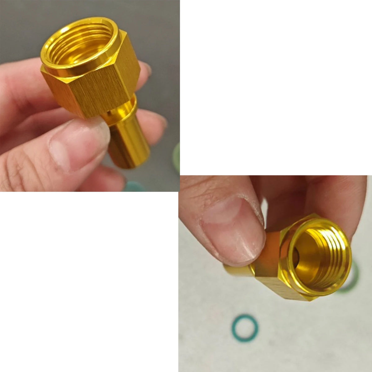 AN6 AN8 AN10 AN Quick Release Adapters Male Push In Straight Aluminum Universal Fittings Gold Black Tuck's Performance