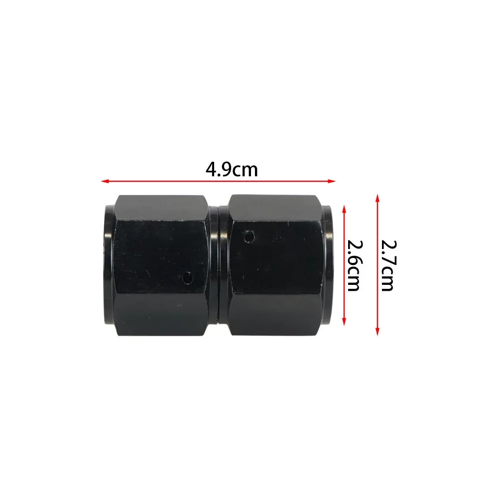 4AN 6AN 8AN 10AN Female to AN Female Union Straight 0 45 90 Degrees Swivel Hose End Fitting Adaptors Aluminum Oil Fuel Connector Tuck's Performance