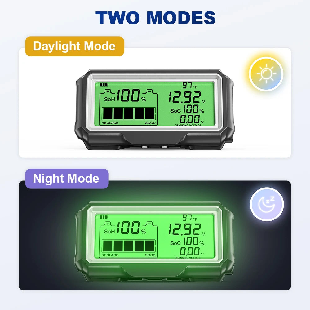 ANCEL BM200 PRO Battery Tester 12V LED Monitor Display Professional Battery Health SOH SOC Tester Analyzer Charging Tester Tool Tuck's Performance