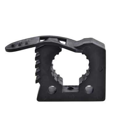 Black quick release rubber tool clamp front view