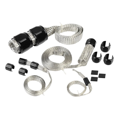 Universal Stainless Steel Braided Hose Kit Oil/Fuel/Vacuum/Radiator/Heater Engine Line Hose Sleeve Dress Up Kit Tuck's Performance