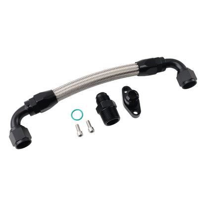 FULL FLOW VCT Cylinder Head Oil Drain Return Kit for Nissan RB25DET RB25DE R32 R33 R34 Block -10AN male fitting. Tuck's Performance