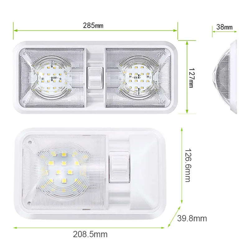 12V/24V LED dome light - dimensions