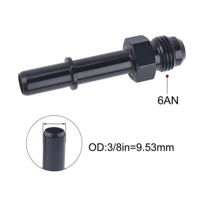 1PC Aluminum 6AN 8AN Male To 3/8" 5/16" Quick Disconnect Male Push On EFI Fitting Adapter Quick Connect Tuck's Performance