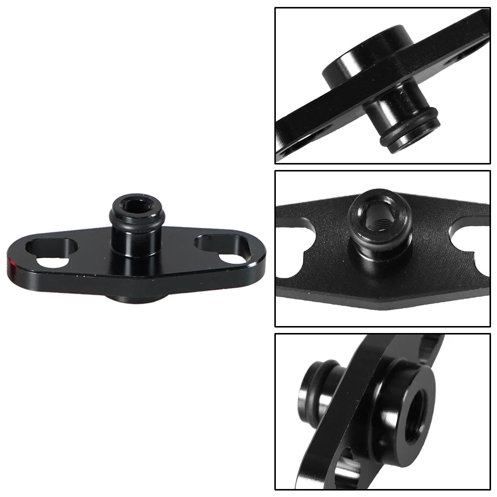 Car Fuel Rail Pressure Regulator Adapter Kit Set Fuel Rail Adapter Replacement Accessories For Toyota Nissan Aluminium Alloy Tuck's Performance