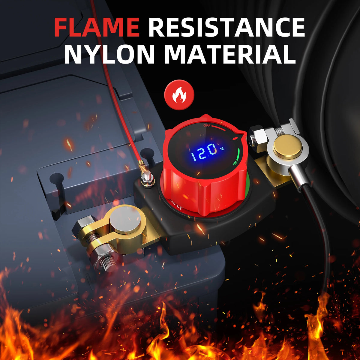 12V / 24V Battery Disconnect Switch Master Isolator Kill Switch for Car RV Boat Tuck's Performance