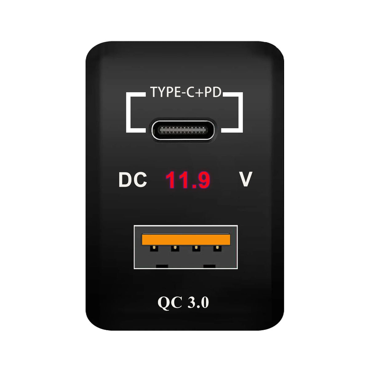 12V Dual Button Push Switch Orange Led Light For Toyota Prado Land Cruiser 200 RAV4 Hilux GUN HiAce 4 Runner Tundra Suzuki Jimny Tuck's Performance