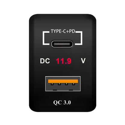 12V Dual Button Push Switch Orange Led Light For Toyota Prado Land Cruiser 200 RAV4 Hilux GUN HiAce 4 Runner Tundra Suzuki Jimny Tuck's Performance