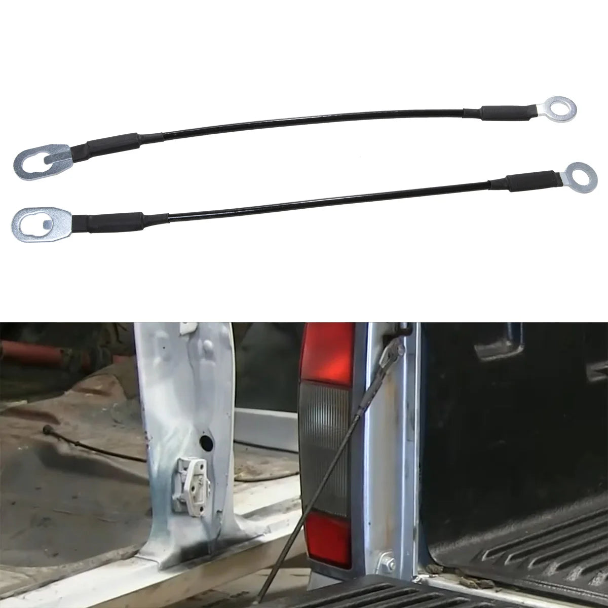 2 Pcs Rear Tailgate Cables Lift Gate Support Straps For Nissan Frontier 1998 1999 2000 2001 2002 2003 2004 90460-8B400, 38541 Tuck's Performance